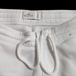 Hollister Soft White Sweatpants